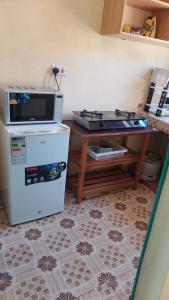 Η κουζίνα ή μικρή κουζίνα στο Potters Air bed and breakfast