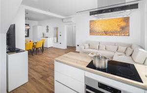 Televízia a/alebo spoločenská miestnosť v ubytovaní Ferienhaus - Porec-Radmani