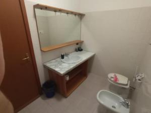 Koupelna v ubytování Albergo Brioschi