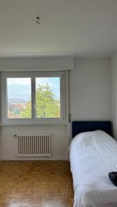 Postel nebo postele na pokoji v ubytování Bussigny-EPFL-UNIL