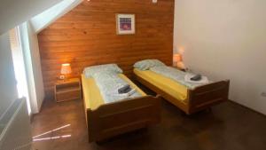 Postel nebo postele na pokoji v ubytování Forest Camp