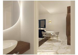 Koupelna v ubytování Parioli Hotel Rimini + 37 fotografií