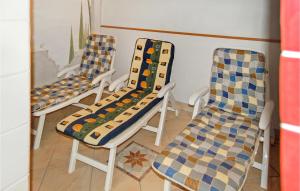 a room with two chairs and a table at Schoene Ferienwohnung in Kirchberg in Tirol