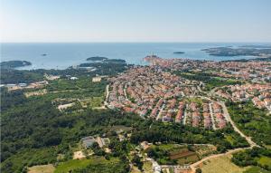 an aerial view of a city and the ocean at Casa Bizzarra in Rovinj