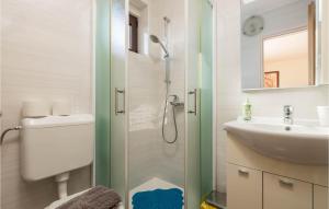 Ένα μπάνιο στο Gorgeous Apartment In Barbat Na Rabu +33 φωτογραφίες