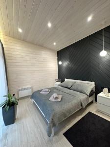 a bedroom with a large bed in a room at Provance House in Slavske +105 photos