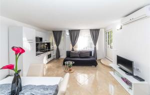 Μια τηλεόραση ή/και κέντρο ψυχαγωγίας στο Gorgeous Home In Zecevo Rogoznicko