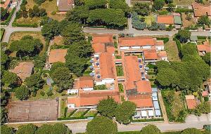 an overhead view of a school campus with buildings at Bilo 5 in Orbetello +15 photos