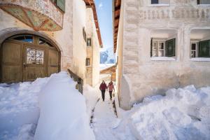 Pensiun Aldier durante l'inverno