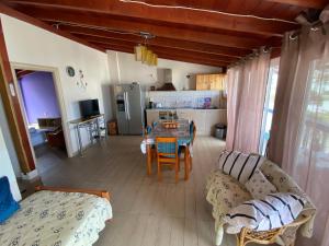 A kitchen or kitchenette at Nikos Studios Meltemi Family Suite Penthouse
