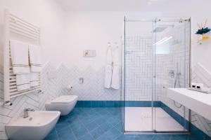 Salle de bains dans l'établissement Palazzo Pascal
