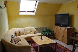 TV a/nebo společenská místnost v ubytování Gasthaus Pflug