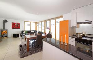 Kuchyň nebo kuchyňský kout v ubytování Ferienwohnung Haus Achilles