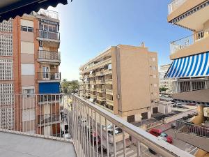 an aerial view of a city with buildings at Casa Blanca sea view in Santa Pola