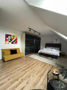 Posteľ alebo postele v izbe v ubytovaní Apartmán D3