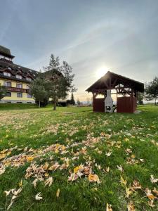 Vonkajšia záhrada v ubytovaní Apartmán D3