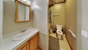 a bathroom with a sink and a toilet at Put-in-Bay Island Club #74 in Put-in-Bay +31 photos