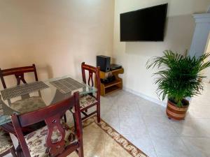TV a/nebo společenská místnost v ubytování Central y Cómoda casa San Rafael Wifi y Balcón