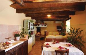 Kuchyň nebo kuchyňský kout v ubytování Holiday Home Frki V