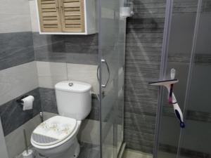 Koupelna v ubytování La Rana Azul