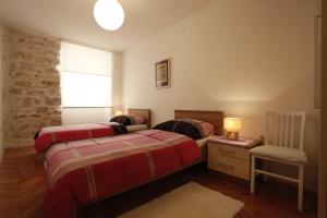 Posteľ alebo postele v izbe v ubytovaní Apartment Vallamar free parking