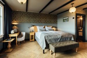 Skálakot Manor Hotel客房内的一张或多张床位