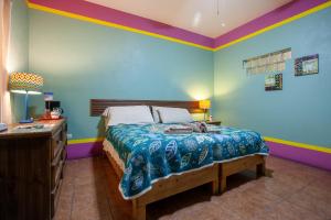 Una cama o camas en una habitación de Casa Juarez B&B