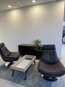 Posezení v ubytování Molas, piso 12, piscina y cine