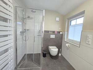 Koupelna v ubytování Ferienhaus Urlaubsglück