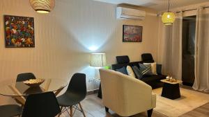 Posezení v ubytování Distrito Artemisa Loft Apartments