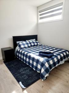 Postel nebo postele na pokoji v ubytování Luxury Cozy Basement Suite