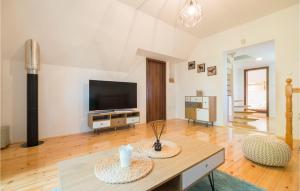 Telewizja i/lub zestaw kina domowego w obiekcie Beautiful Home In Bedenica With Sauna