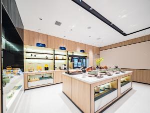 Dapur atau dapur kecil di Echarm Hotel Xi'an Chanba International Exhibition Center