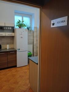 Kuchyň nebo kuchyňský kout v ubytování Dom Brama Mazur