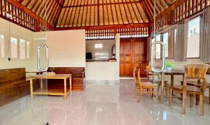 Χώρος καθιστικού στο Dur Pekerisan Retreat Villa Ubud