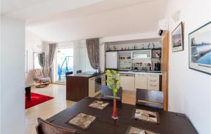 Kuchyň nebo kuchyňský kout v ubytování Studio Apartment In Klek