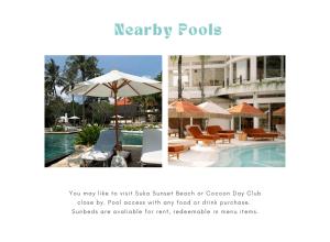 Der Swimmingpool an oder in der Nähe von Seminyak Beach Tropical Hideaway Apartment