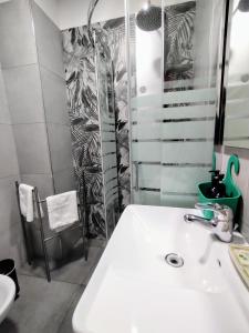 Koupelna v ubytování Al Quadrato D'Oro rooms