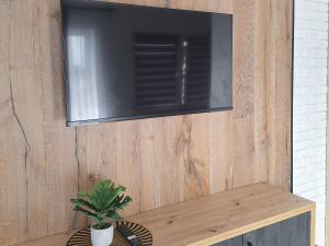 TV a/nebo společenská místnost v ubytování Apartament Grey Polana Szaflarska 6B Nowy Targ