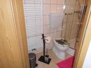 Ένα μπάνιο στο Komfortable Ferienwohnung +9 φωτογραφίες