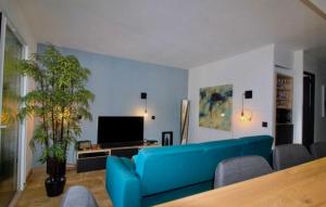 Televisyen dan/atau pusat hiburan di appartement pont royal