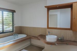 Koupelna v ubytování Barachois Cabana