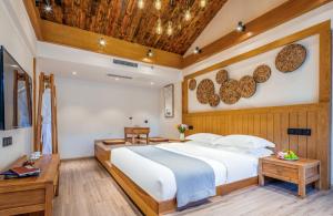 夕露古城中心店 XILU INN NANXI - Ancient City Center Branch客房内的一张或多张床位