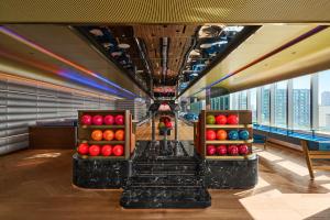 two boxes of apples on display in a building at InterContinental Taichung by IHG in Taichung