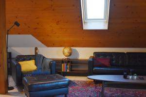 Χώρος καθιστικού στο The Building 6 Loft