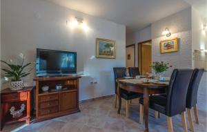 Televízia a/alebo spoločenská miestnosť v ubytovaní Holiday Home Vinisce Pod Balankinu
