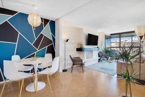 Televízia a/alebo spoločenská miestnosť v ubytovaní Precioso apartamento en La Nogalera - Vista al mar