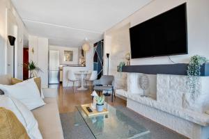 Televízia a/alebo spoločenská miestnosť v ubytovaní Precioso apartamento en La Nogalera - Vista al mar