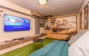TV a/nebo společenská místnost v ubytování Villa La Vrana
