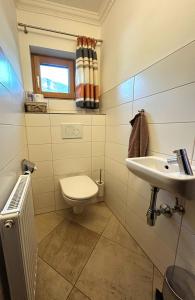 Koupelna v ubytování Haus Wegscheider